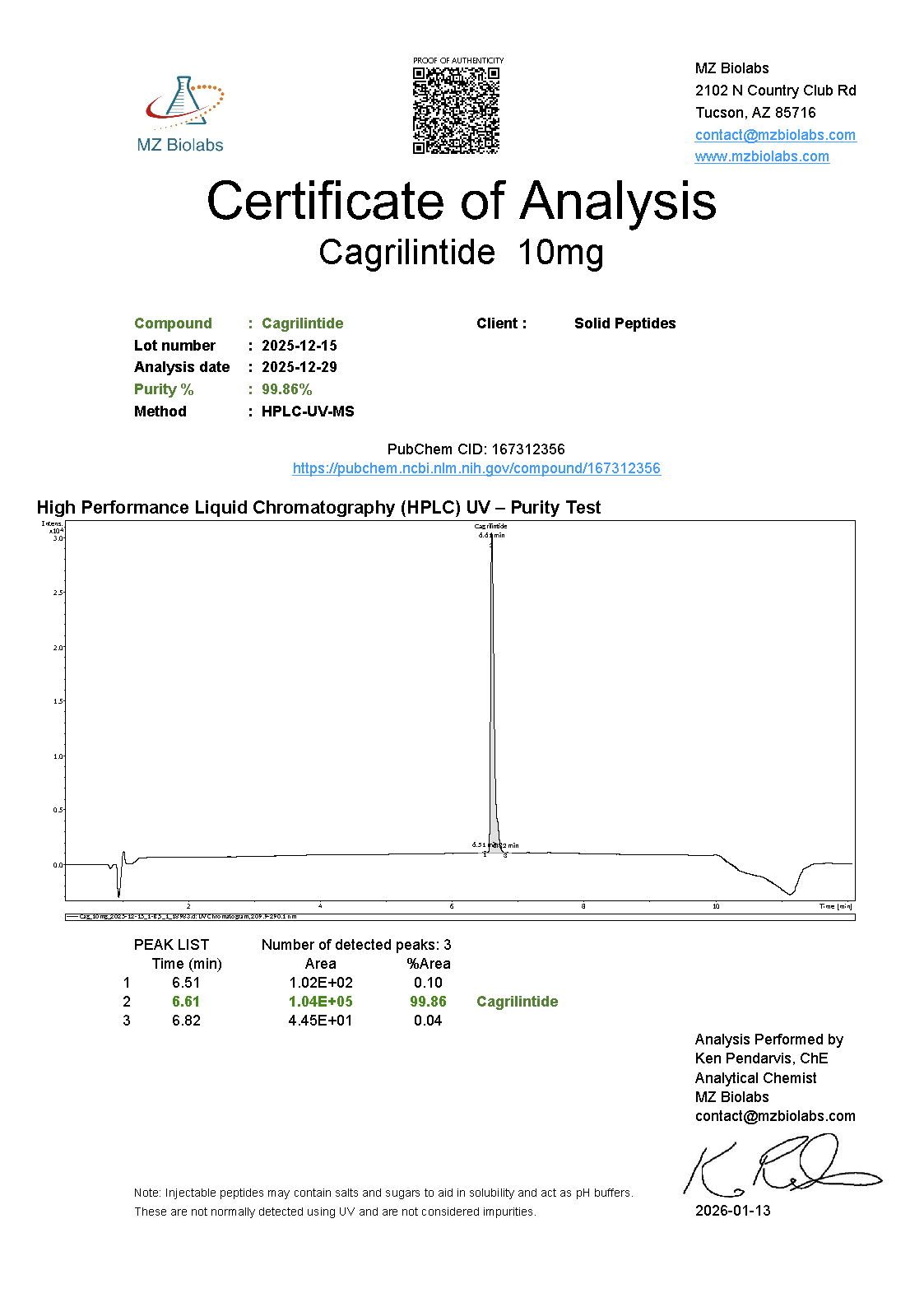Cagrilintide (10mg) - Image 3